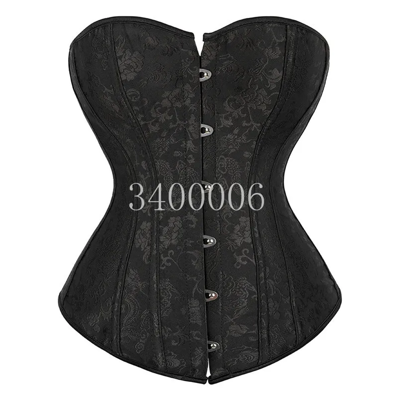 Корсет Бюстур Топ для женского нижнего белья сексуальная перегруженная готическая одежда костюмы Хэллоуин Викторианский винтажный плюс размером черный белый 220524