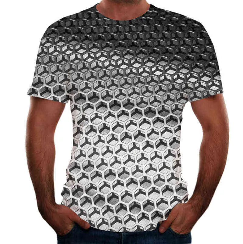 Sommer Dreidimensionale 3D vortex T-shirt Männer Frauen Mode 3D T Shirt Kurzarm Harajuku Hip Hop T-shirt Niedlich L220704