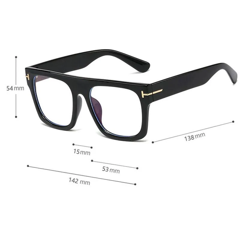 サングラス特大の正方形の眼鏡ユニセックス女性男性光学拡大器デザイナー眼鏡leseglille322q