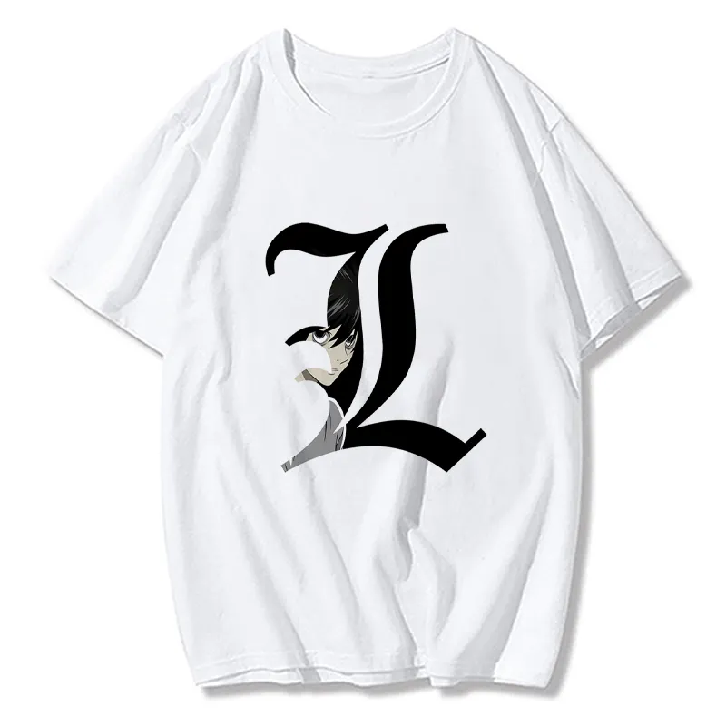 Summer Fashion T Shirts Death Note Harajuku Men T Shirt Cotton Funny Oversized T Shirt Boyfriend Gift Black XS To 3XL Streetwear 220608