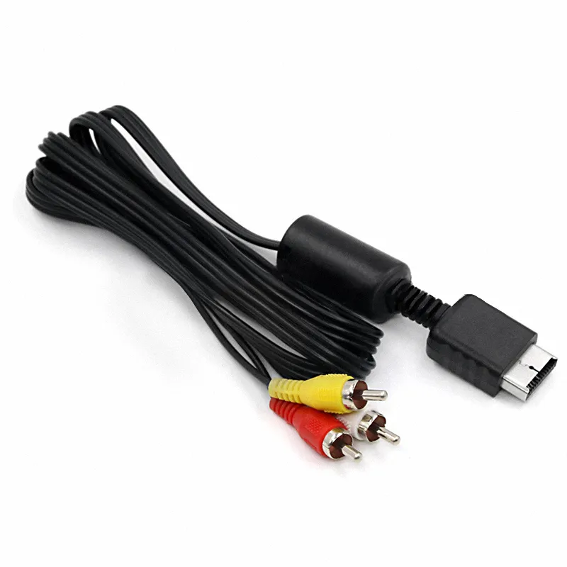 1,8M Audio Video AV Cable Cable To 3RCA CORD для PlayStation PS2 PS3 Консоль GamePad Кабели для HDTV Monitor