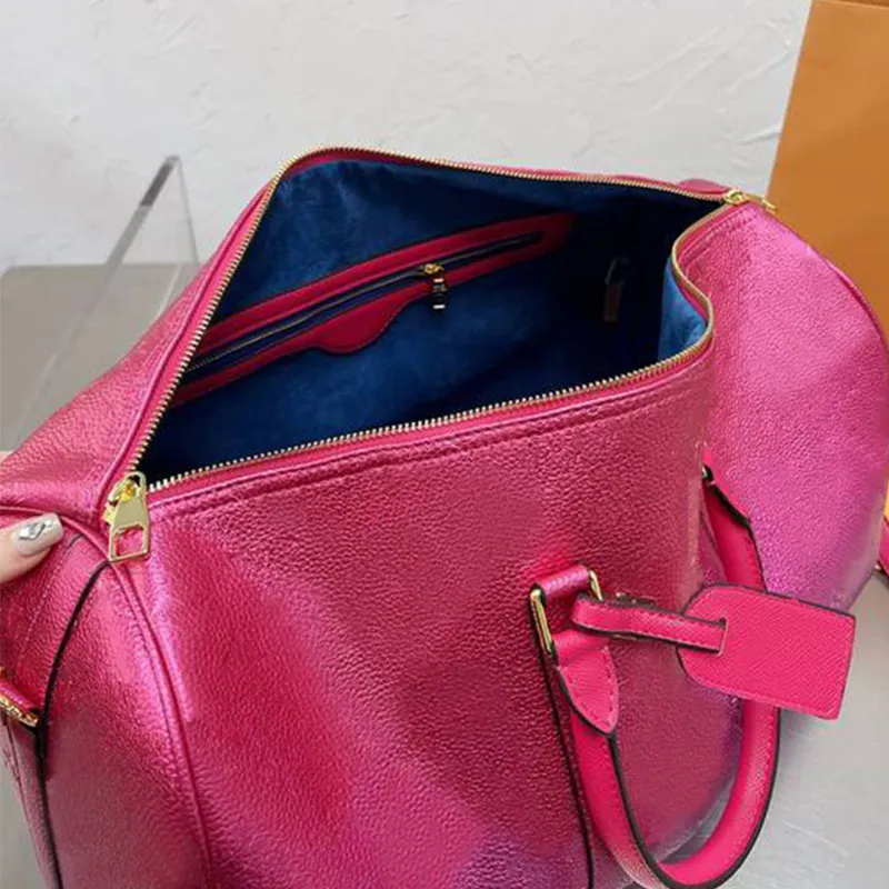 Kaliteli Erkekler Moda Duffle Bag Pembe Gradie Seyahat Çantaları Erkek Happy Bagaj Beyefendi İş Kılıfları Omuz Kayışı Övgü ve 228p