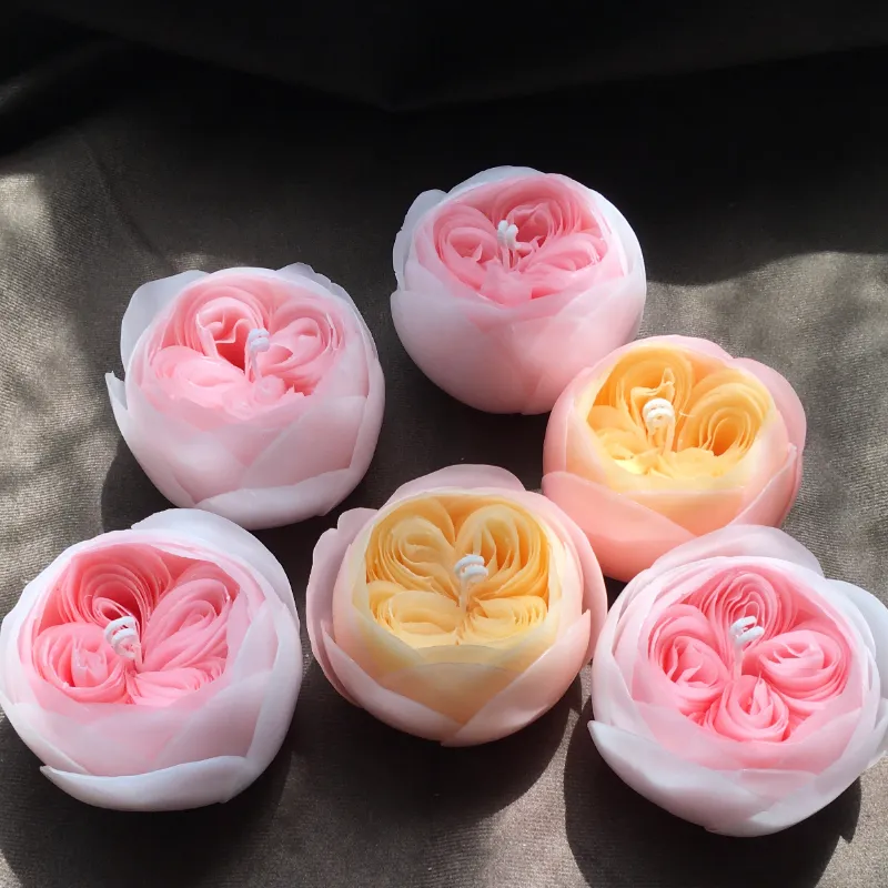 Austin Rose Silicone DIY Flowers Candle Making Soap Resin Chocolate Mold Valentines Birthday Gifts Craft Home Decor 220611