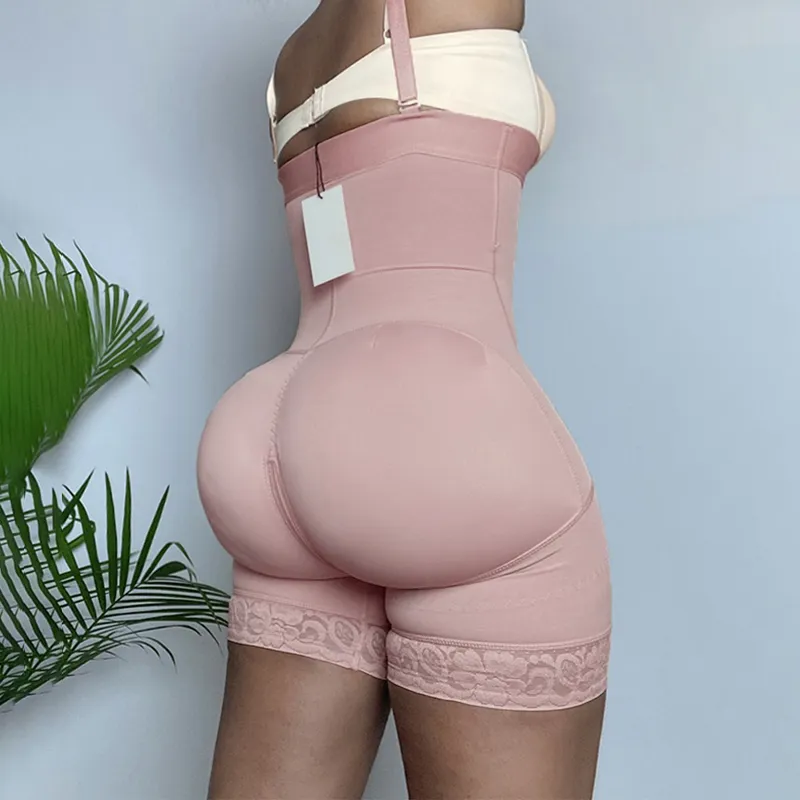 Shapewear 반바지 바지 엉덩이 리프터 배 배 통제 팬티 하이 허리 트레이너 바디 셰이퍼 하이 압축 바디 수트 FAJAS Skims 220513