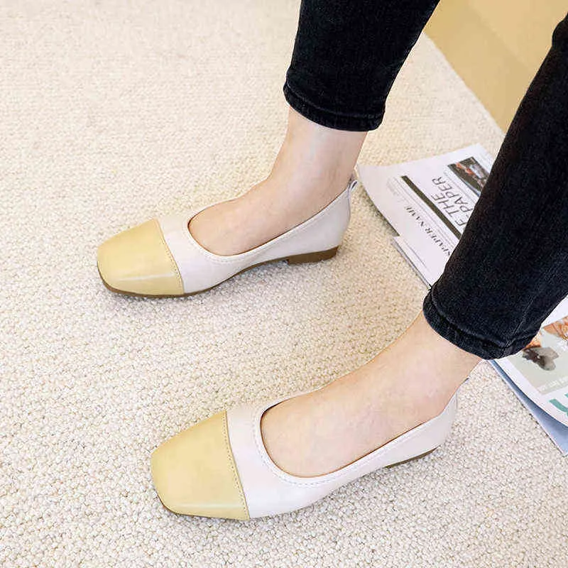 Women Dress Shoes Zomer Pu Lederen Mocassins Ballet Flats Vrouwen Lente Platte Bodem Schoenen Ballerina Mis Fanap Supas Casual Lage Jurk 2022 220607