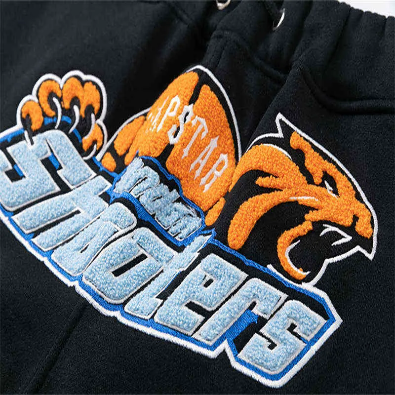 Topkwaliteit geborduurde herenkruiken Trapstar shooters Hoodsed tracksuit Londen joggingbroek dames jas kleding T220802