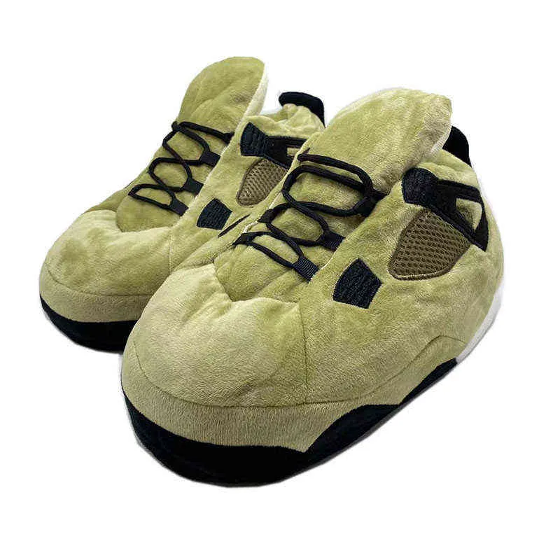 Bnndhome Winter Warm Slippers Women Esisex Size One Fit Fit Men Home Floor Cotton Shoes Woman EU 35-44 Ladies Slides G220730
