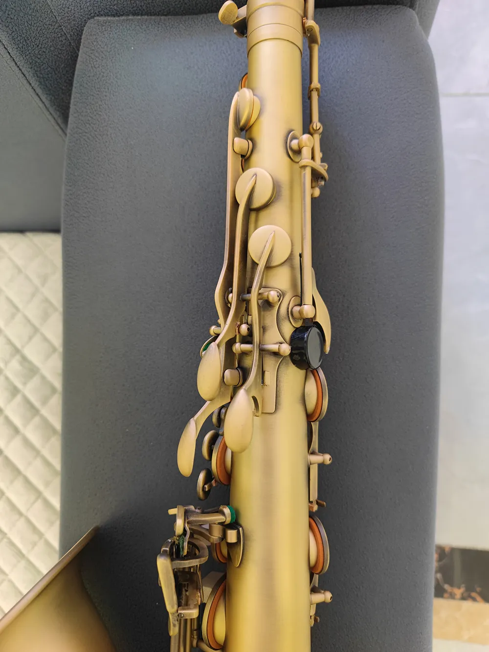 Matte Original 54 واحد إلى واحد من طراز بنية واحدة BB Tenor Saxophone Retro النحاس النحاس Tenor Sax jazz anstem2102555