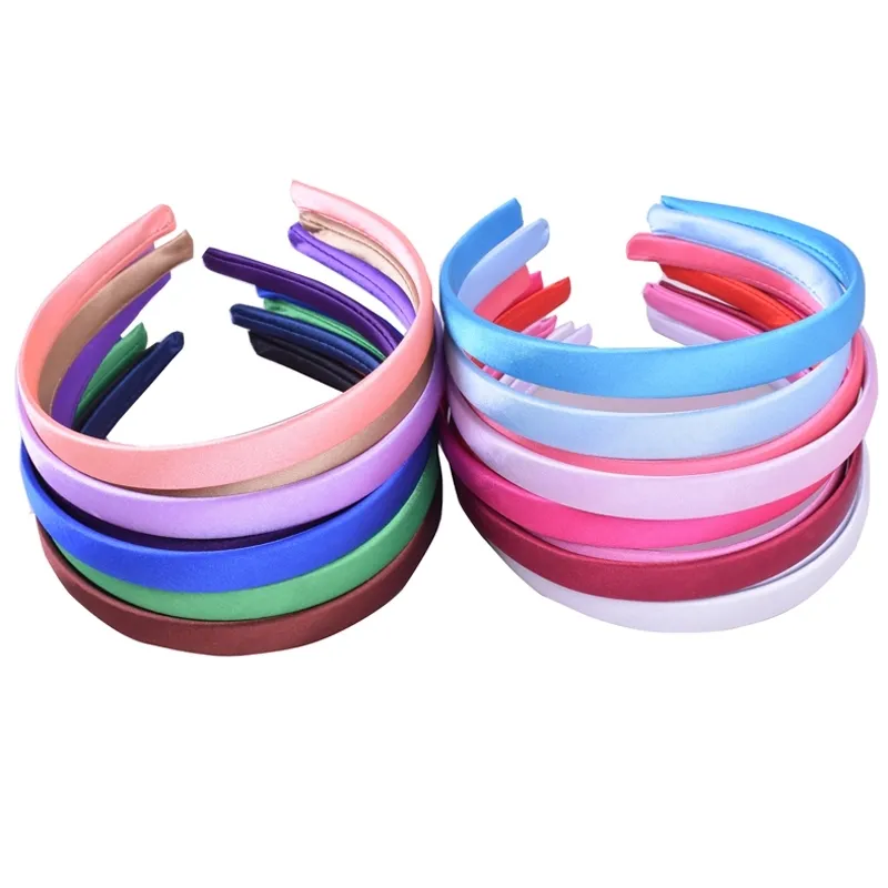 1 5cm Hair Haoop Head Bands for Women Kids Band Associory Satin Ribbon Band Makeup Makeup Sports W220316302a