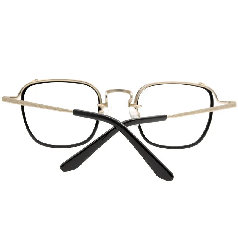 Brand Men Telasses Frame Myopia Eyewear Frame maschile Ottici Ottici Donne Vintage Square Spectacle Frame lenti da prescrizione W319E