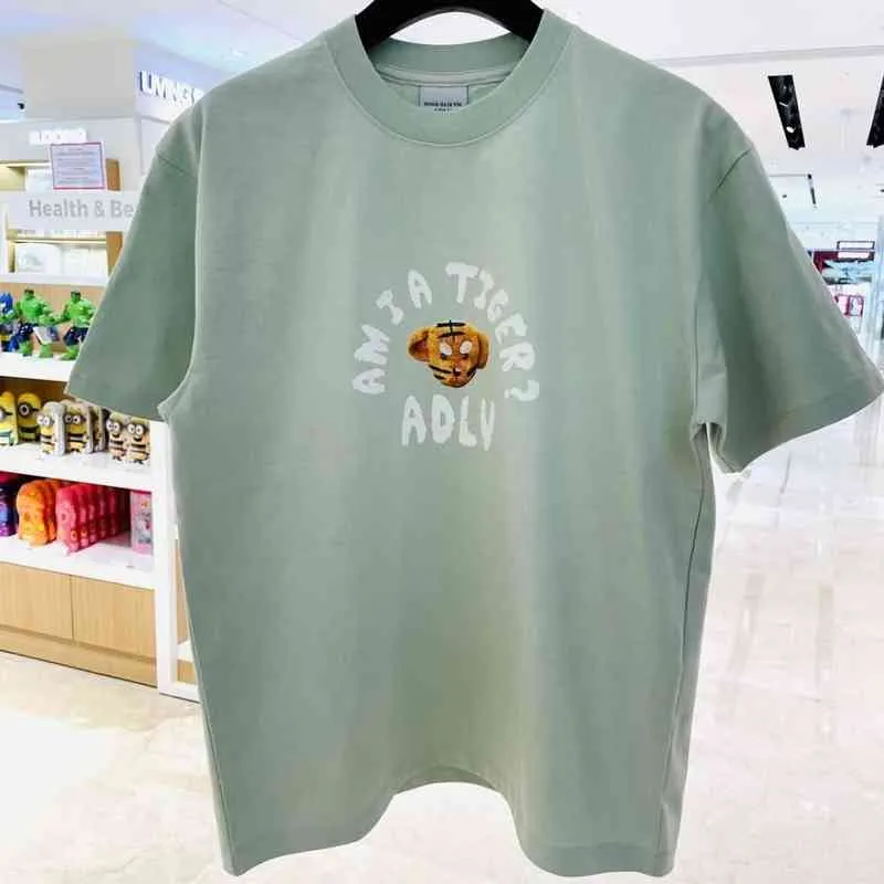 Marka mody Adlv Tiger Year Limited Śliczna wiosna / lato 2022 Nowy luźny i wszechstronny krótki rękaw unisex 3 T-shirt moda