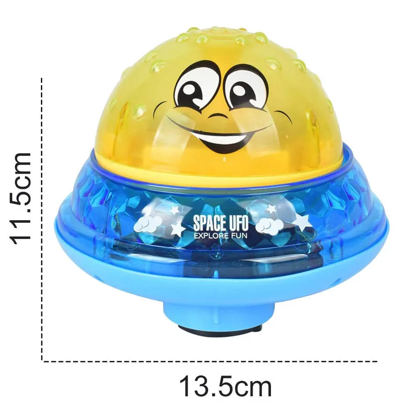 Funny Infant Bath Toys Baby Electric Induction Sprinkler Ball with Light Music Children Water Play Ball Bathing Toys Kids 220531