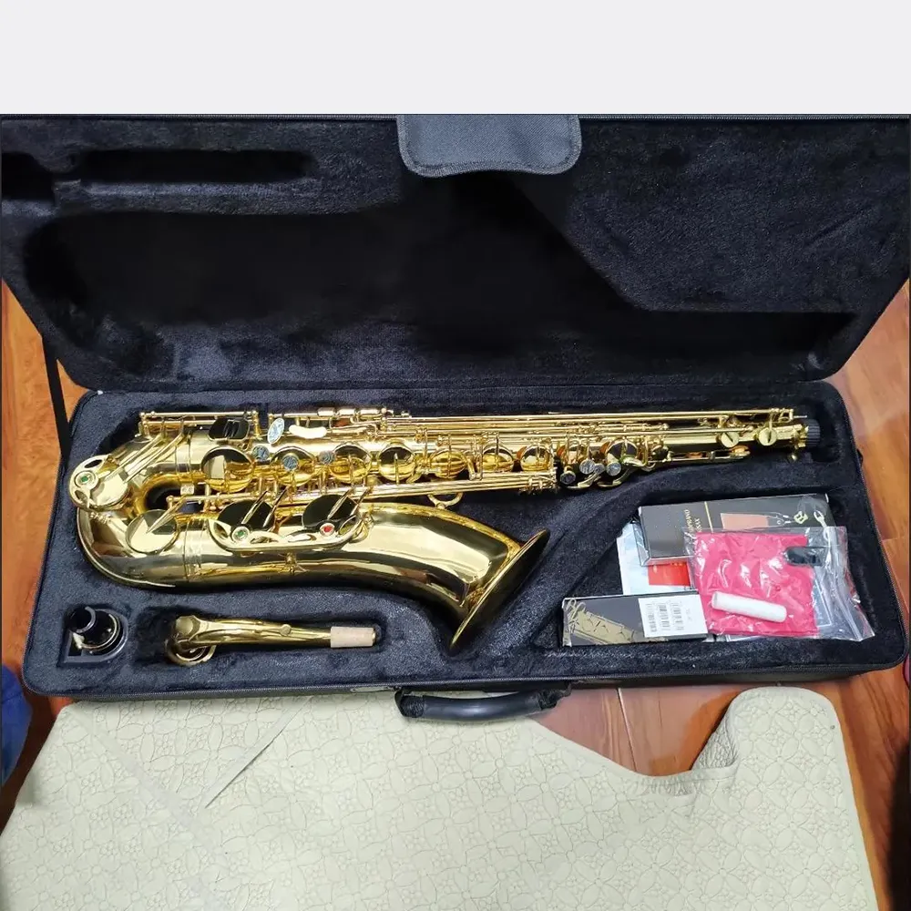 Ny Golden YTS-875EX B-Tune Professional Tenor Saxofon Double-Rib Abalone Key Professional-Tone Tone Tenor Sax Jazz Instrument