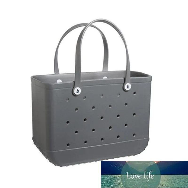 Praktisk och enkel vattentät BOG -väskhålväskor Eva Beach Bag Storage Väskor Kvinnor Handväska Lätt shoppingkorg274G