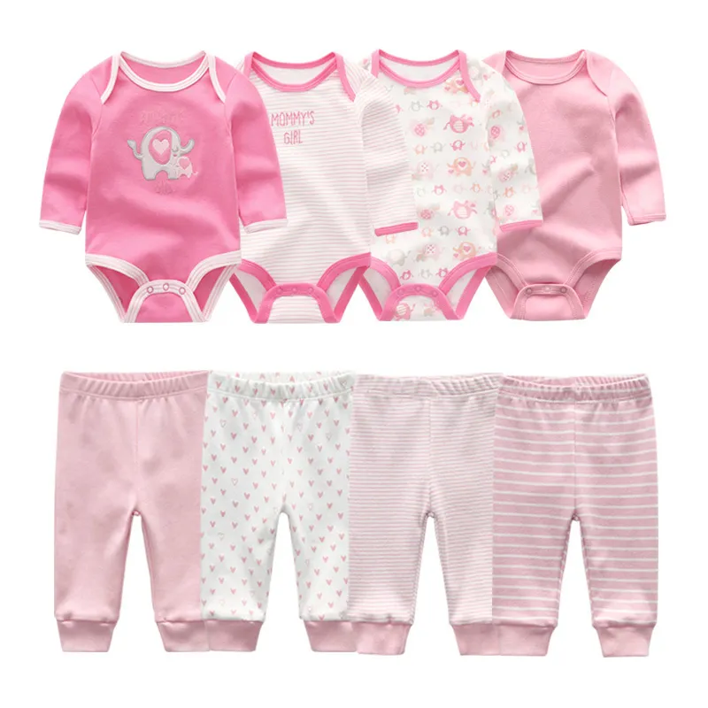 Ropa de otoño para bebé niña de algodón 68 Uds. Conjuntos de bebé nacido BodysuitsPants ropa de bebé niño conjuntos de ropa de invierno Roupas de bebe 220815