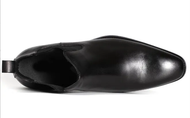 New Style Winter Martin Botki Wysokiej Jakości Botki Kostki Prawdziwej Skóry Klasyka Black Men Boots