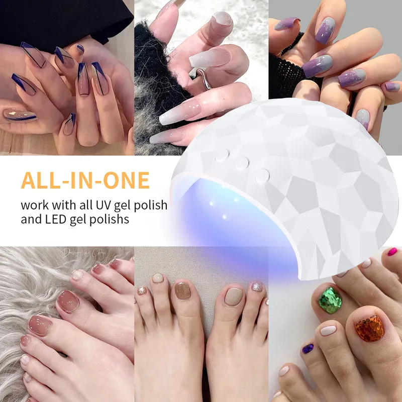 Lamp Led Uv Dryer For Drying All Gel Polish USB Plug Timer Motion Sensing Professional Nail Lamps for Manicure 220705