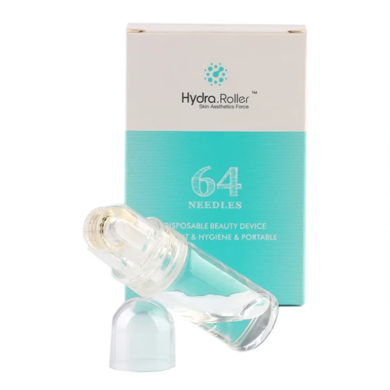 Neuer Hydra-Roller mit 64 Titannadeln, Mikronadel-Dermaroller, Anti-Aging-Faltenentfernung, Meso