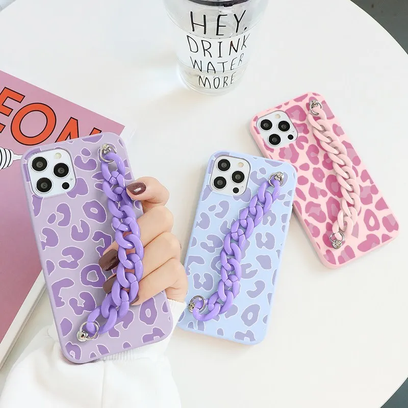 Lopard Drukuj przypadki dla Xiaomi POCO X3 F3 M3 MI 10T 11T 11 Redmi Note 9 9s 10 10s 8 8t 7 9t 11s 5 Pro Max Lite 9c NFC łańcuch Coque