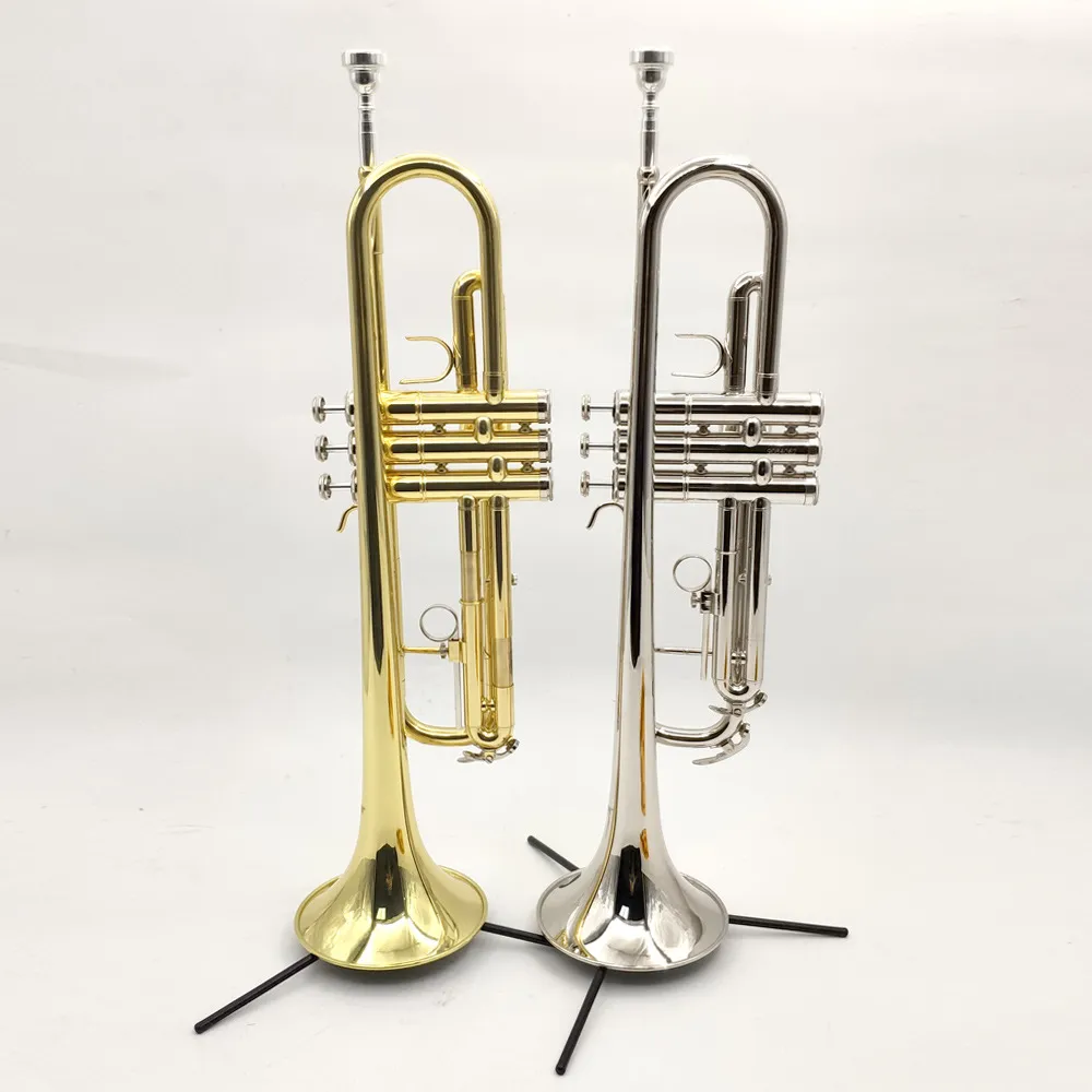 Nieuwe hoogwaardige Bb Professionele trompet gouden toon Trompet Messing Instrument Professioneel Trompet mondstuk
