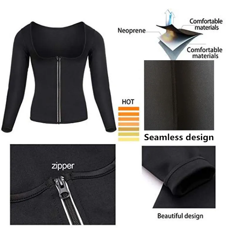 Kobiety Sauna garnitur talia Trener Neoprenne koszule do sportowego treningu gorset ogrzewanie body shaper odchudzanie dresowe dresowe topy 220702