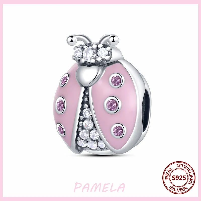 Breloques papillon libellule en argent 925, perles originales pour Bracelet Pandora, bijoux à faire soi-même