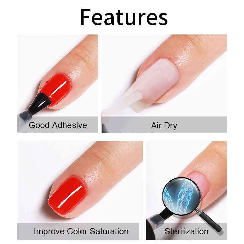 NXY Nail Gel UR Surgar 15ml Printer Prep Dehydrator Polonês Não precisa UV LED Lâmpada Fast Seco Base Top Art Vernish Manicure 0328