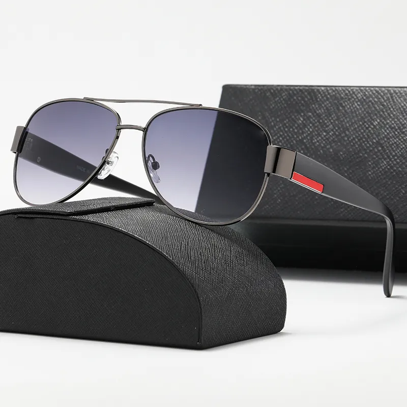 Designer solglasögon vintage modestil solglasögon för män och kvinnor polariserade glasögon252h