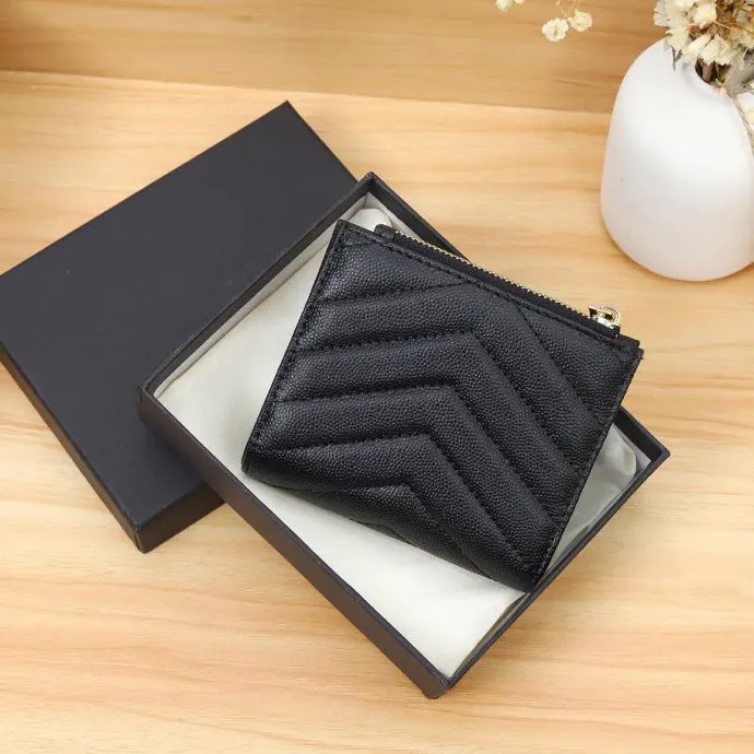 Portafogli classici di alta qualità Designer Woman Leather PVC Business Credit Card Card Holder Wallet Borse Cardholder con Box 10 5x8 266Y