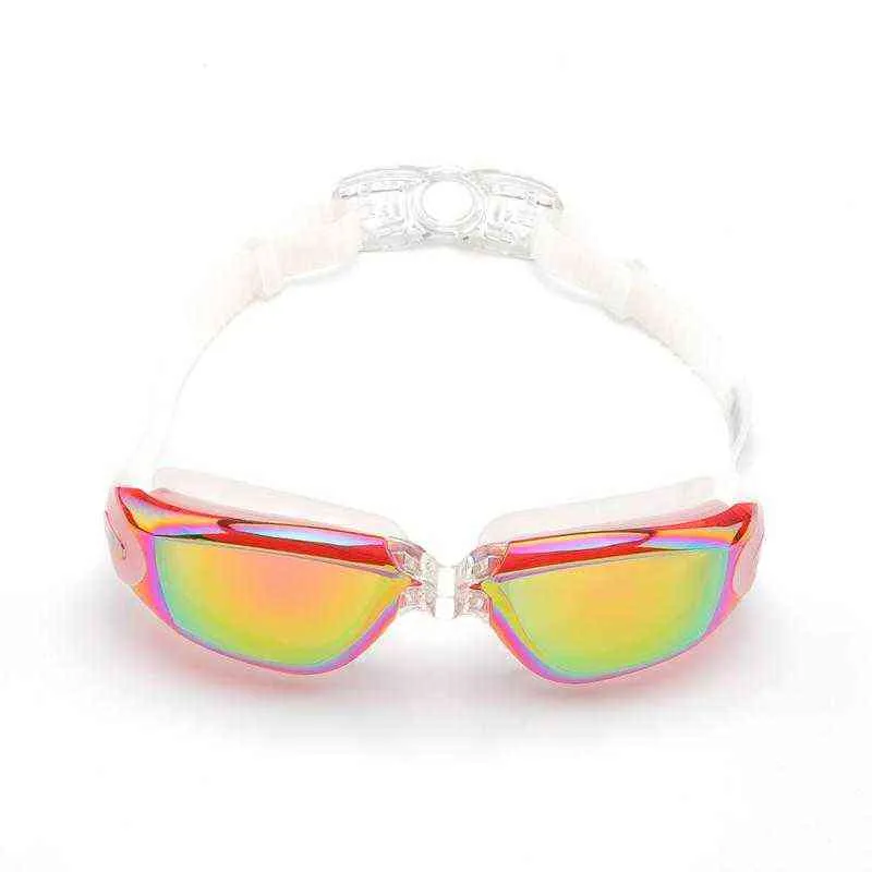 Electroplating UV Waterproof Anti fog Swimwear Eyewear Swim Diving Water Glasses Gafas Adjustable Swimming Goggles Unisex #SD G220422