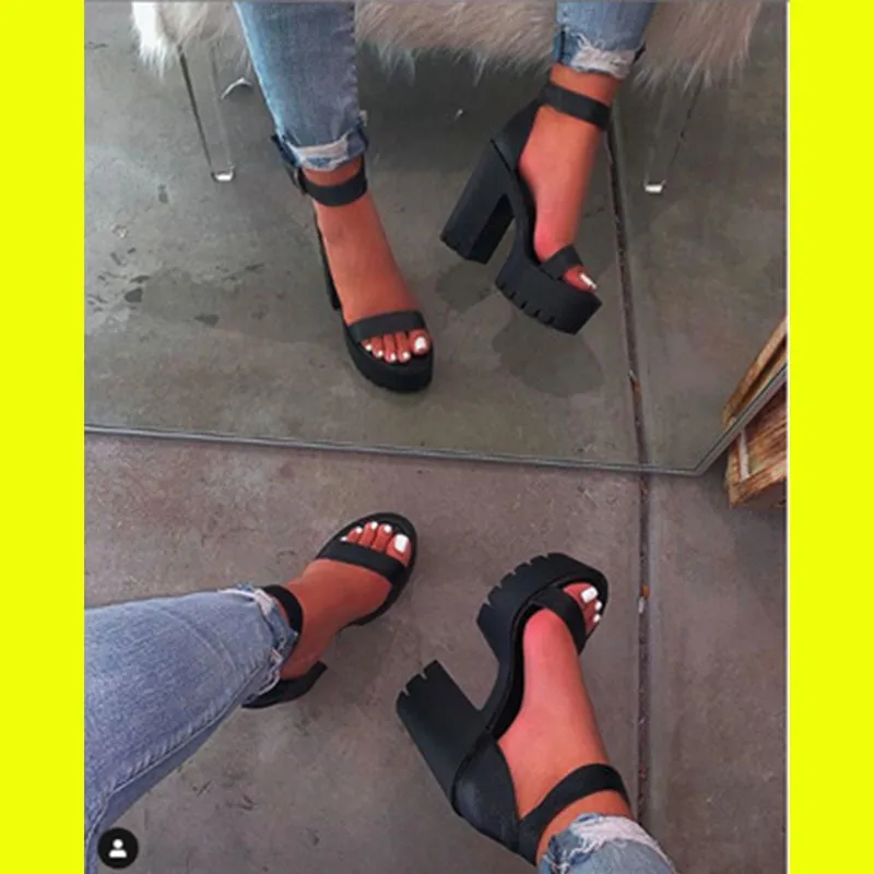 Sexy Classic High Heels Women Sandals Summer Shoes Ladies Strappy Pumps Platform Heels Woman Ankle Strap Shoes Female Pumps 220813