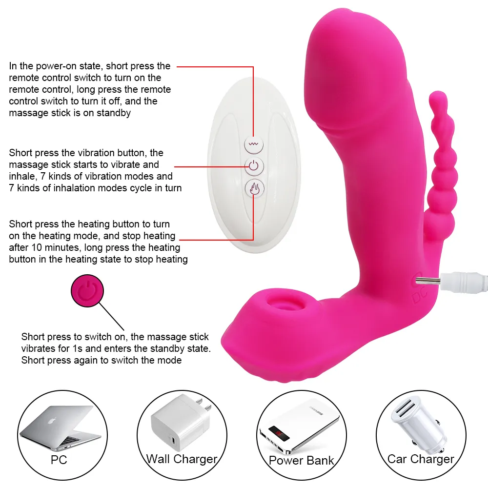 Bezprzewodowe zdalne sterowanie g plamki ssanie wibratorów łechtaczki seksowne zabawki dla kobiet Dildo Anal Stymulator Butt Plug Adult 18