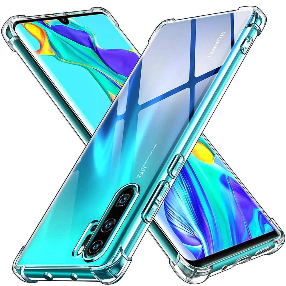 Luxury stötsäker silikon mjuka fodral för Huawei Nova 9 8 7 Pro se Clear Full Back Cover P50 P40 P30 P20 Lite Funda