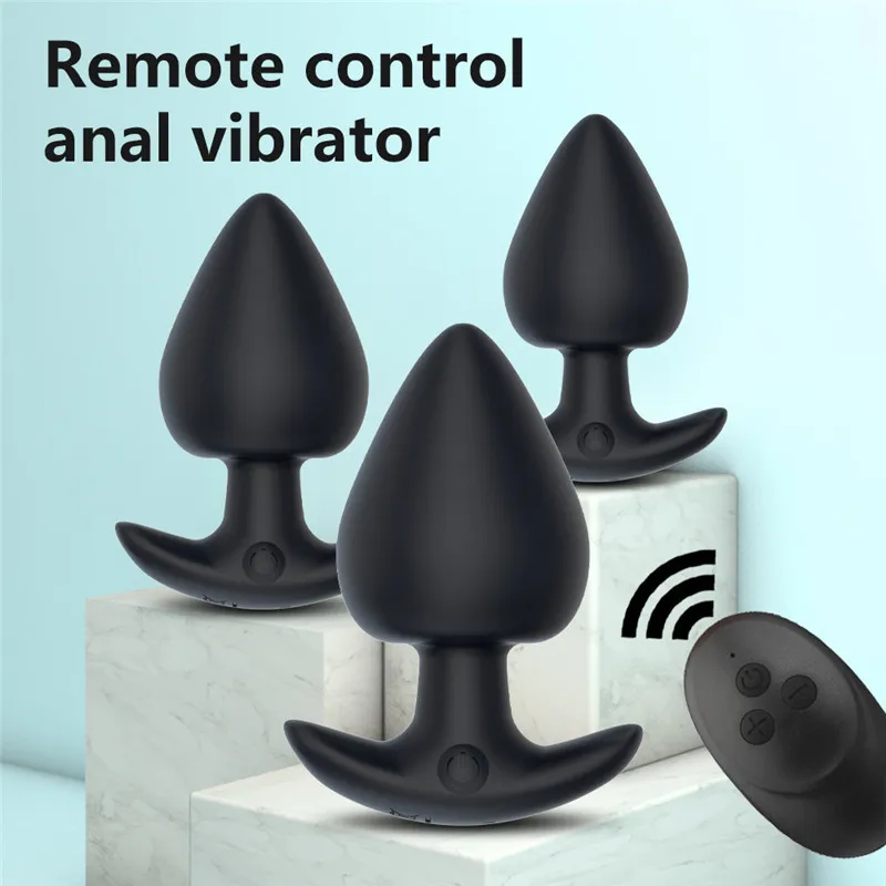 Fjärrkontroll anal plug vibrator plugg rumpa för män och kvinnor sexiga leksaker stora dildokvinna vuxna produkter
