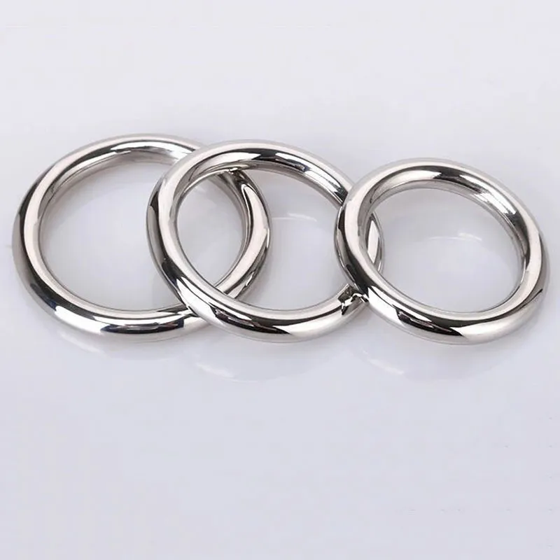 Metal Delay Penis Ring Cbt BDSM Stainless Steel Cock Rings Erotic sexy Toys For Men Dick Bondage Lock Cockring Adult Toy