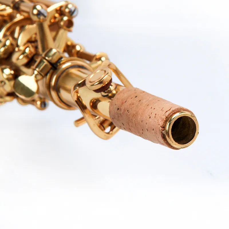 Professional Performance Grade Lacked Gold Mässing Sax Soprano B Flat Saxophone High Quality Professional High Sax