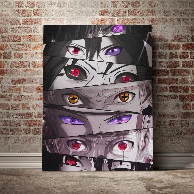 Anime personnages yeux affiches et impressions toile mur Art décoration imprime pour salon maison sans cadre décor peinture Cuadros