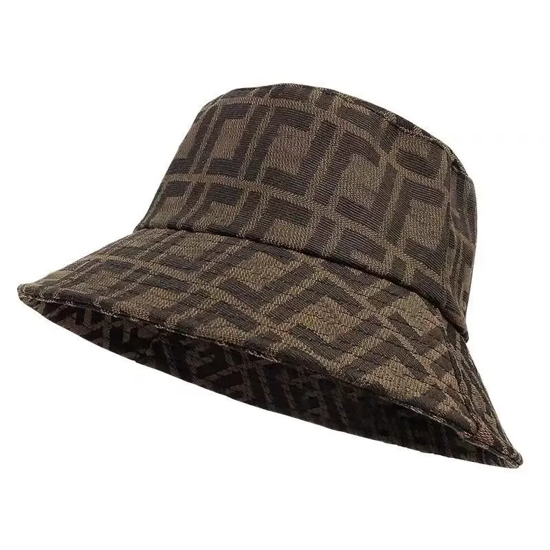 Projektanci mody Letter Bucket Hat for Men's Women's Supsable Caps Brown Fisherman Beach Sun Visor Wide Rmats Hats Foldi324V