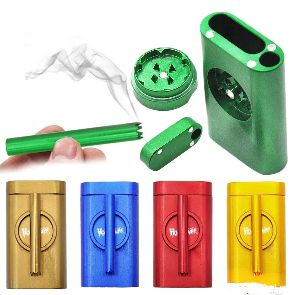 Set di smerigliatrice pipa da fumo in metallo magnetico con portasigarette Conservazione del tabacco Portatile 4 funzioni Strumento pratico Accessori fumatori