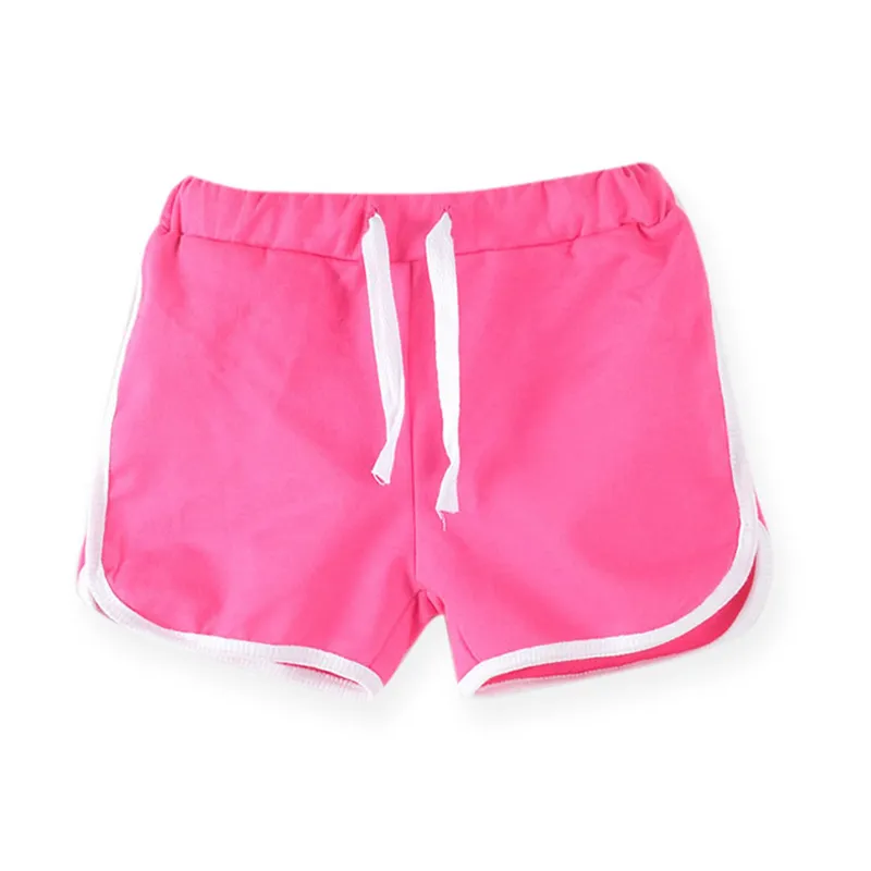 313Yrs Kids Boys Girls Summer Sport Shorts Unisex Children Candy Color Casual Short Pants Trousers Bottoms 220615