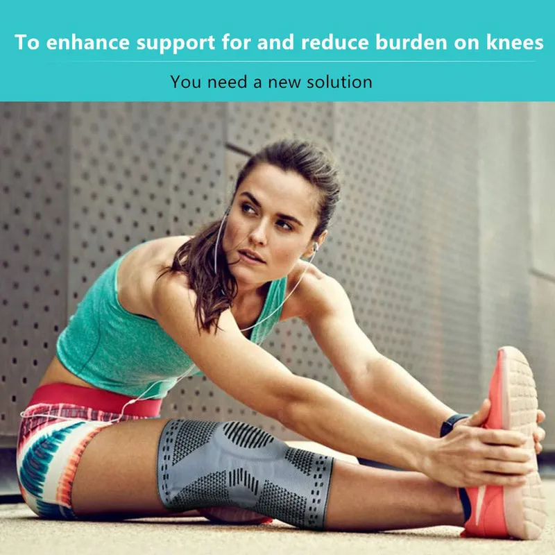 1 pièces genouillère manchon de Compression genouillères soutien du genou pour l'arthrite ménisque déchirure articulaire soulagement de la douleur Sport 2208157498053