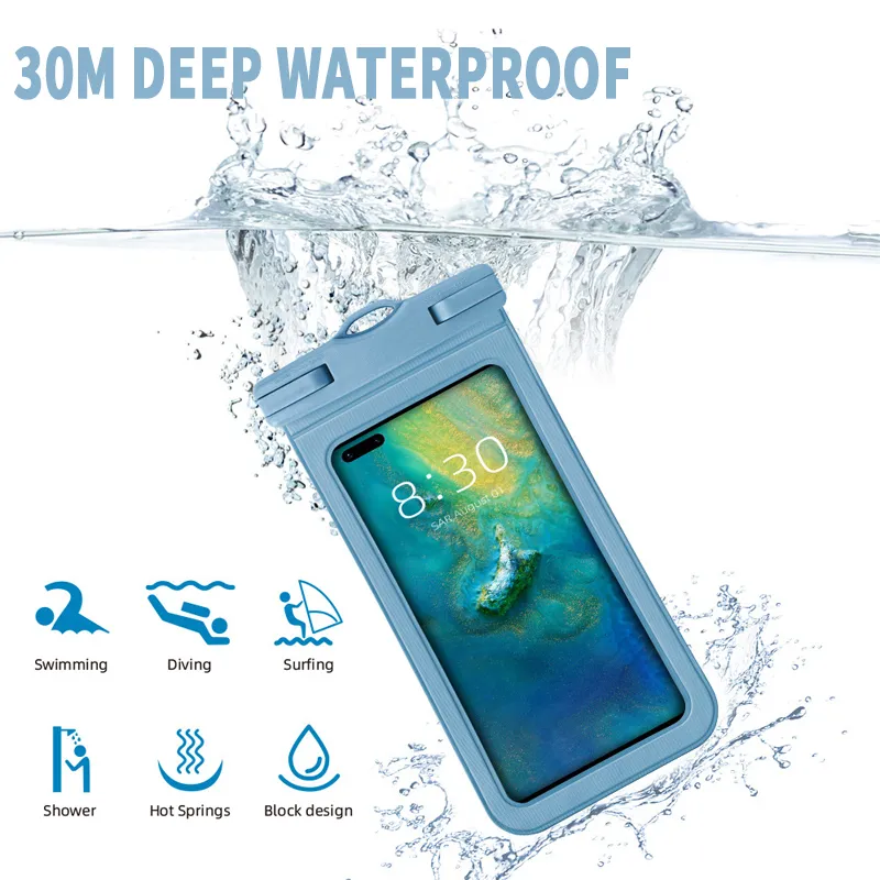 Waterproof Phone Bag For Iphone Samsung Xiaomi Swimming Dry Bag Underwater Case Water Proof Bag Mobile Phone Pouch Cover