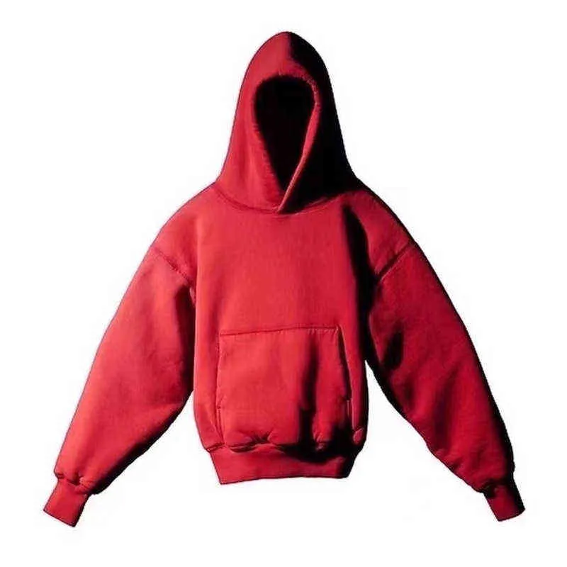 Double Couche Saison 6 Sweat À Capuche Hommes Femmes Haute Qualité Solide À Capuche Plus Velours Polaire À Capuche Ye Sweatshirts T220721