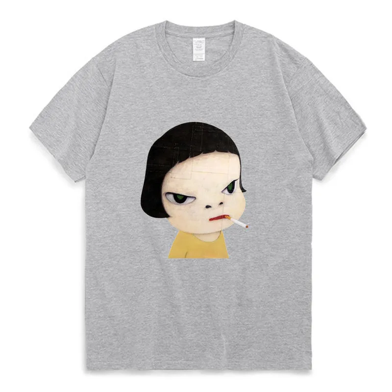 Yoshitomo Nara imprimer T-shirt je ne veux pas grandir été coton T-shirt hommes femmes 10 couleurs t-shirts à manches courtes 220708