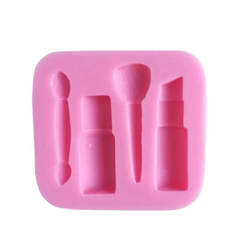 DIY Silicone Baking Molds Cake Fondant Soap 3D Moulds Cosmetic Beauty Lipstick Shape Food Tool Bakeware High Quality C0412