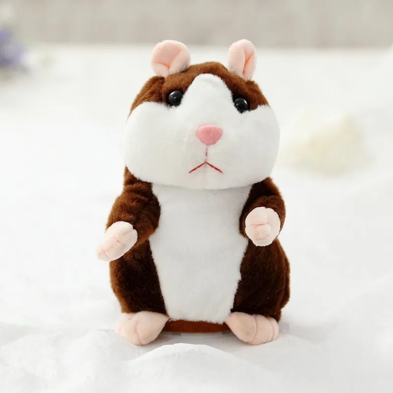 Imparare a ripetere il piccolo criceto peluche Talking Hamster Doll Toy Record Sonal Toys bambini i regali dei bambini 220425