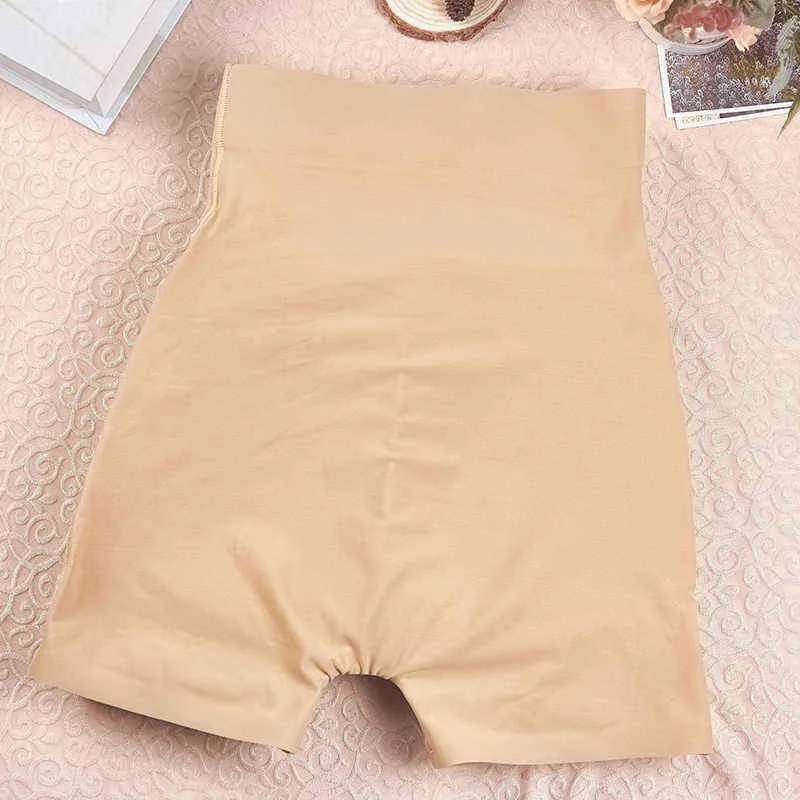 Women Yummy High Waist Tummy Control Shape Intimate Underwear Panties Pink L