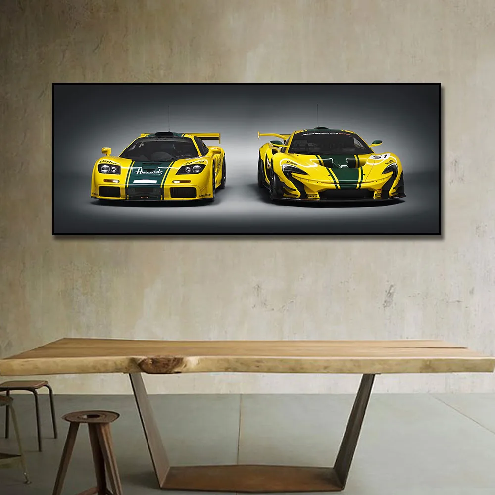 McLaren Supercar Racing Car Plakat malarstwo płótno druk Nordic Decor Decor Wall Art Picture do salonu Frameless2253364