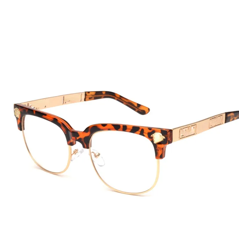 Projektantka mody okulary przeciwsłoneczne Kobiety Mężczyźni Optyka Recepty Okulary Ostańce Vintage zwykłe szklane okulary z logo8192349