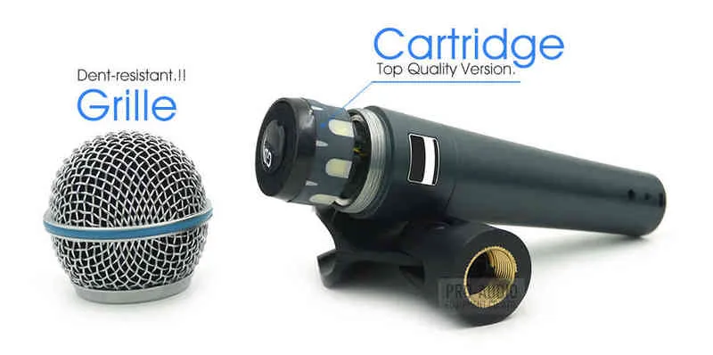 Microphones Qualité A BETA58A Microphone filaire professionnel BETA58 Micro dynamique super-cardioïde pour la performance Karaoké Scène vocale en direct T220915